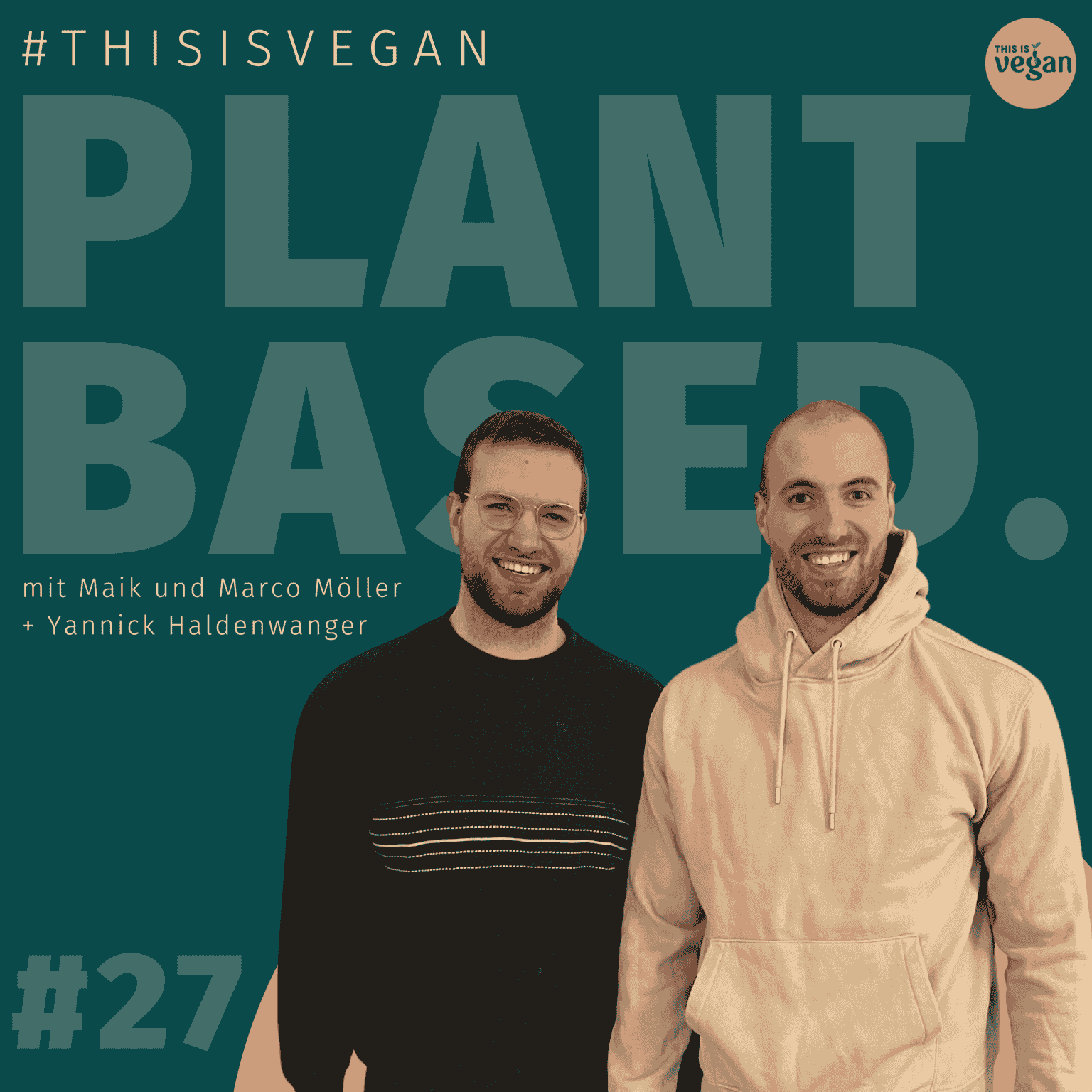 Das Logo des Plantbased-Podcast mit Maik und Marco Möller.